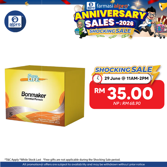 Powerlife Bonmaker Essential Formula 15/box | Bone Health Supplement Powerlife