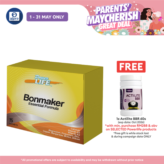 Powerlife Bonmaker Essential Formula 15/box | Bone Health Supplement Powerlife