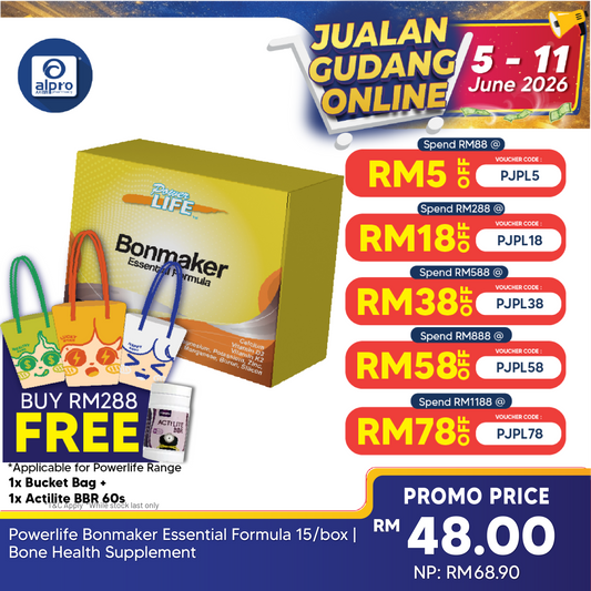 Powerlife Bonmaker Essential Formula 15/box | Bone Health Supplement Powerlife
