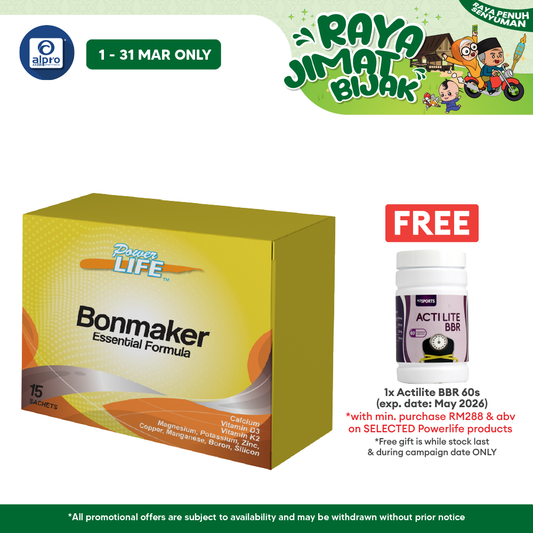 Powerlife Bonmaker Essential Formula 15/box | Bone Health Supplement Powerlife
