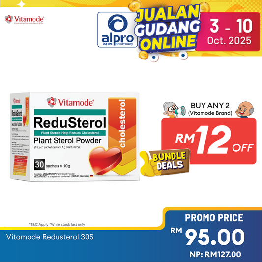 Vitamode Redusterol 30s | Suitable For Vegetarians and Dairy-Free Alpro Pharmacy