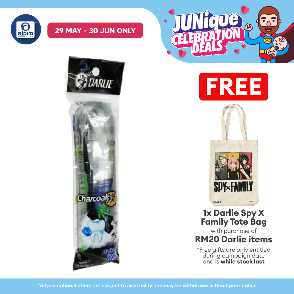 Darlie Oral Care Travel Kit All Shiny White Charcoal 40g Darlie