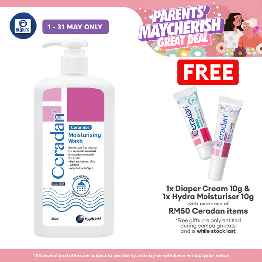 Ceradan Wash 280ml | Effective Treats Dry Skin Ceradan