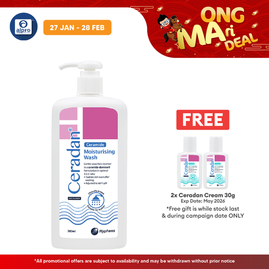 Ceradan Wash 280ml | Effective Treats Dry Skin Ceradan
