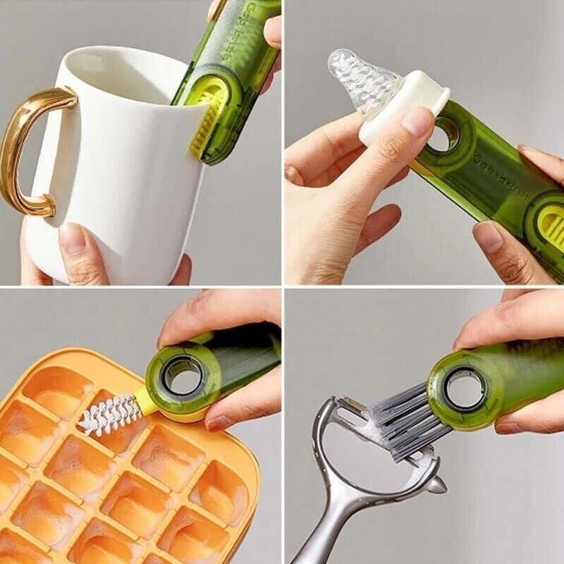 [Group Buy Delivery Starts: 4/11/2025] 3 In 1 Multifunctional Cup Brush 1s (Blue/Grey/Green) Group Buy