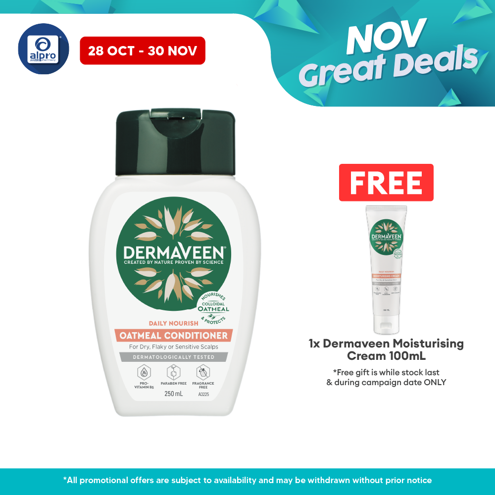 Dermaveen Daily Nourish Oatmeal Conditioner 250ml Dermaveen