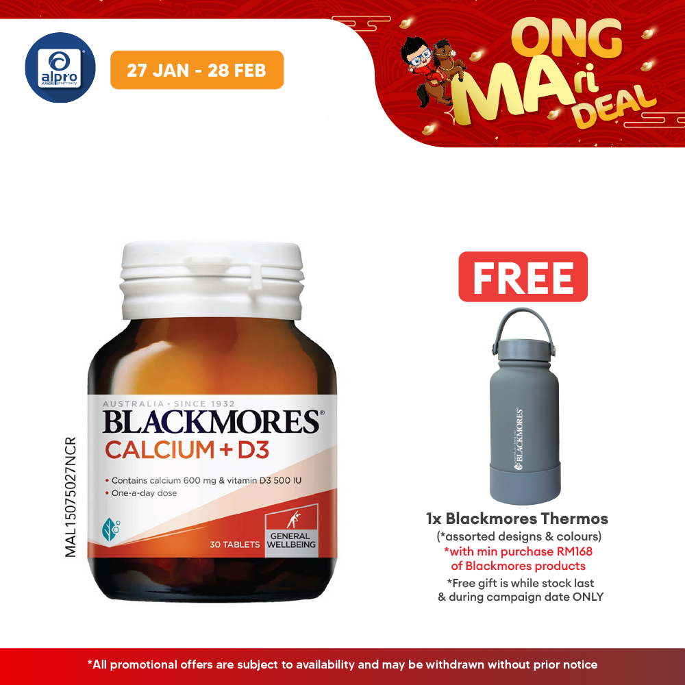 Blackmores Calcium D3 30s | Strengthen Muscles & Bones Blackmores