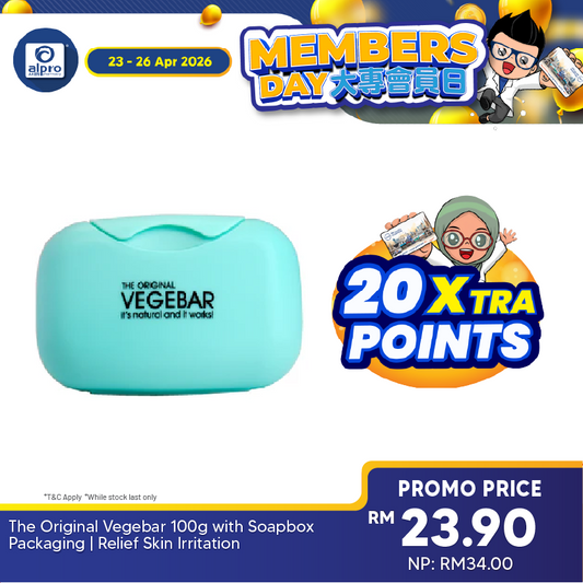 The Original Vegebar 100g with Soapbox Packaging | Relief Skin Irritation The Original Vege