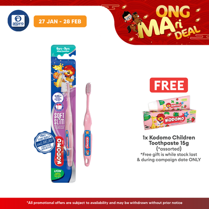 Kodomo Soft & Slim Toothbrush (Mixed Dentition) |  Suitable for Kids 6Years - 9Years Kodomo