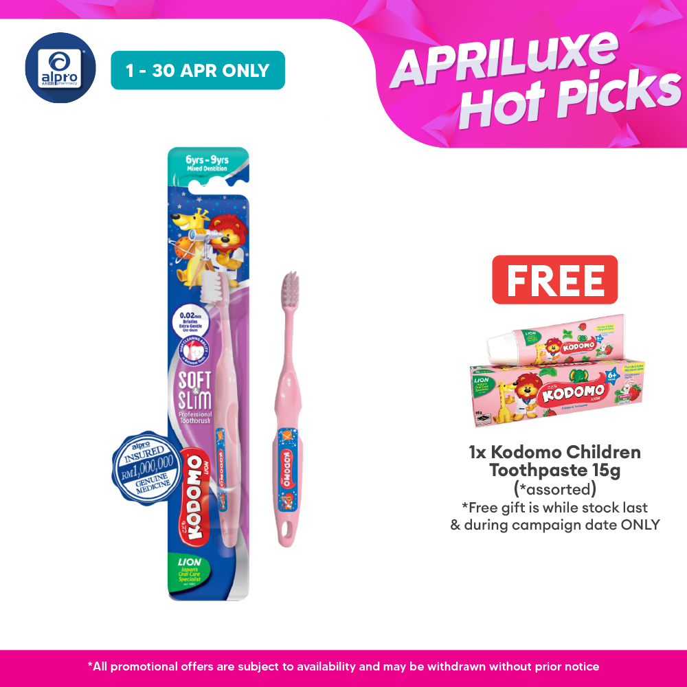 Kodomo Soft & Slim Toothbrush (Mixed Dentition) |  Suitable for Kids 6Years - 9Years Kodomo
