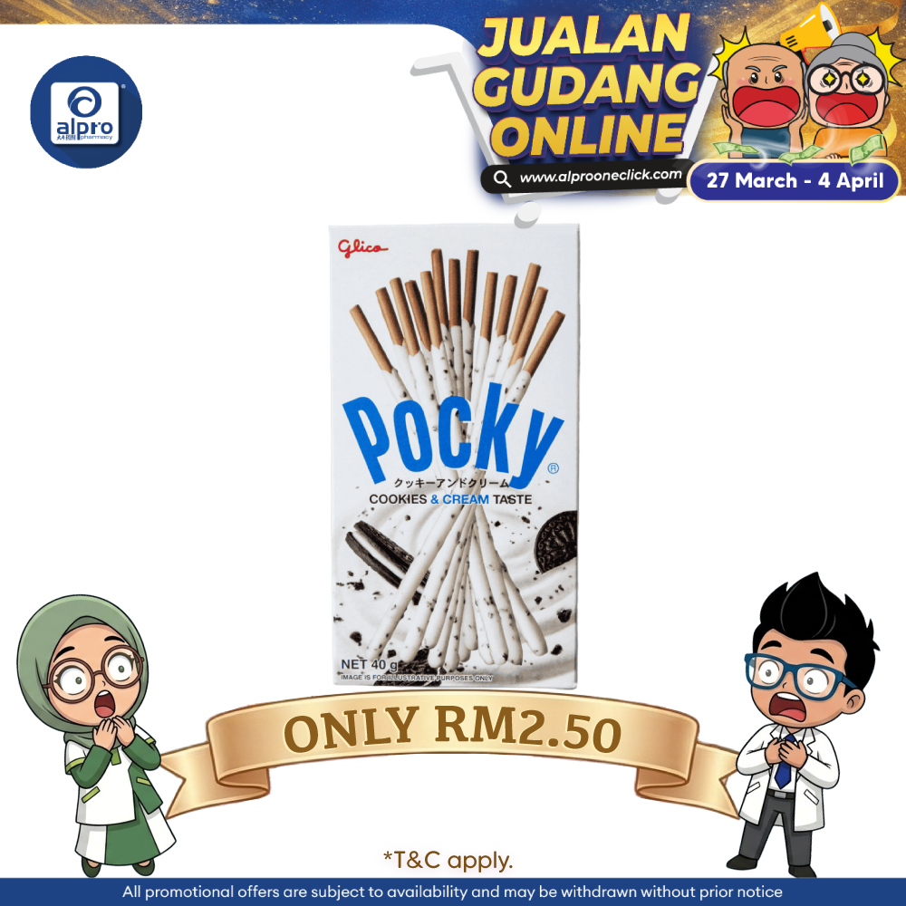 Pocky Cookie & Cream 40g Alpro Pharmacy