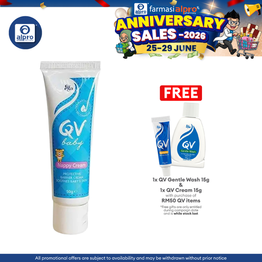 Ego QV Baby Nappy Cream 50g | Lock Moisture In Baby Skin QV