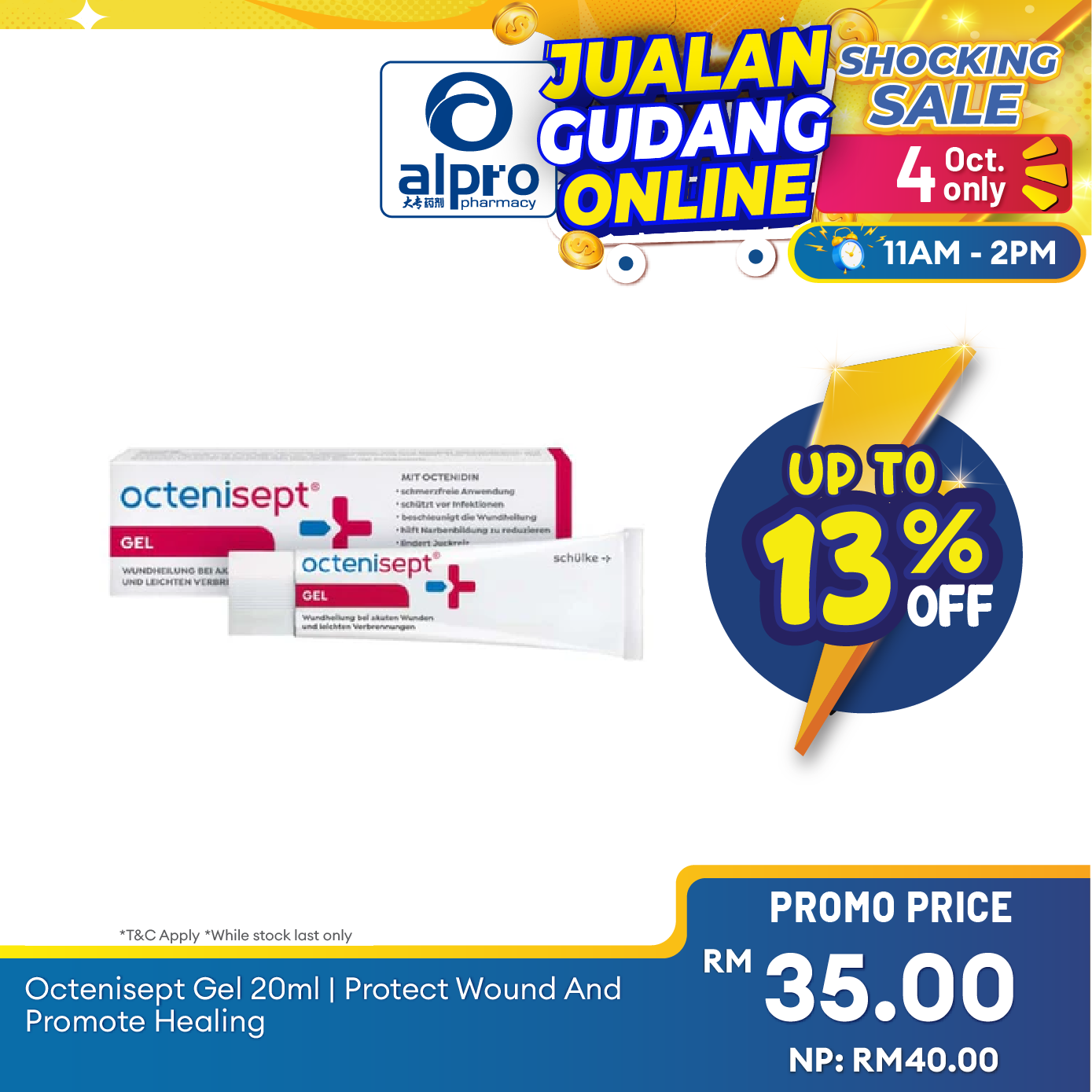 Octenisept Gel 20ml | Protect Wound And Promote Healing Alpro Pharmacy