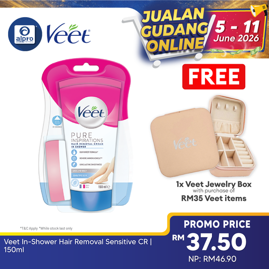 Veet In-Shower Hair Removal Sensitive CR | 150ml Veet