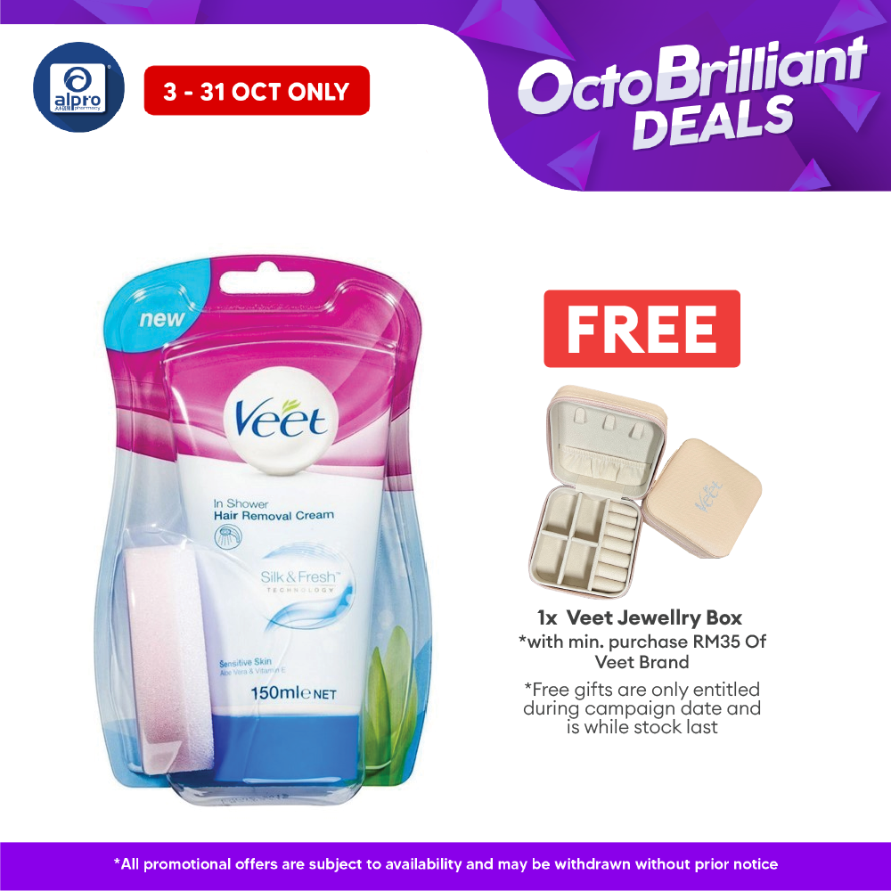 Veet In-Shower Hair Removal Sensitive CR | 150ml Alpro Pharmacy
