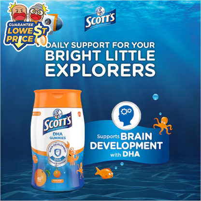 Scotts DHA Gummies Orange 60s | Brain Health
