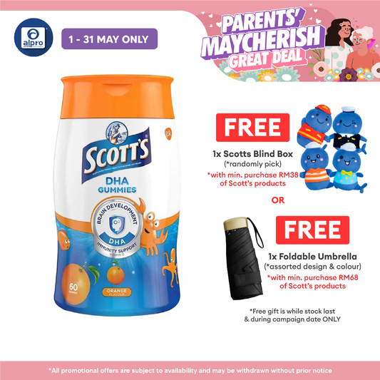 Scotts DHA Gummies Orange 60s | Brain Health Scotts