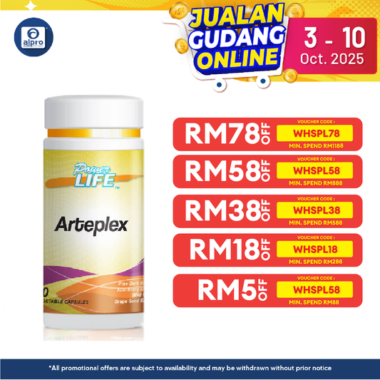 Powerlife Arteplex 330mg 60s Alpro Pharmacy