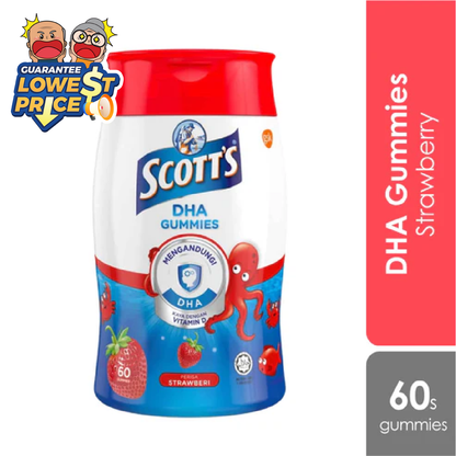 Scotts DHA Gummies Strawberry 60s | Brain Health Alpro Pharmacy