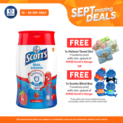 Scotts DHA Gummies Strawberry 60s | Brain Health Alpro Pharmacy