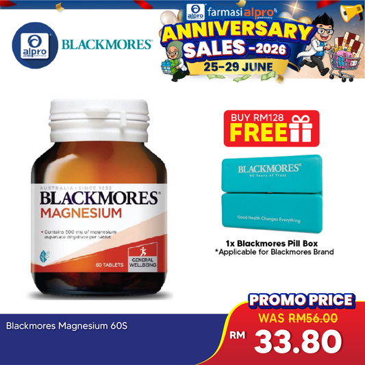 Blackmores Magnesium 60s | Muscle, Heart & Bone Health Blackmores
