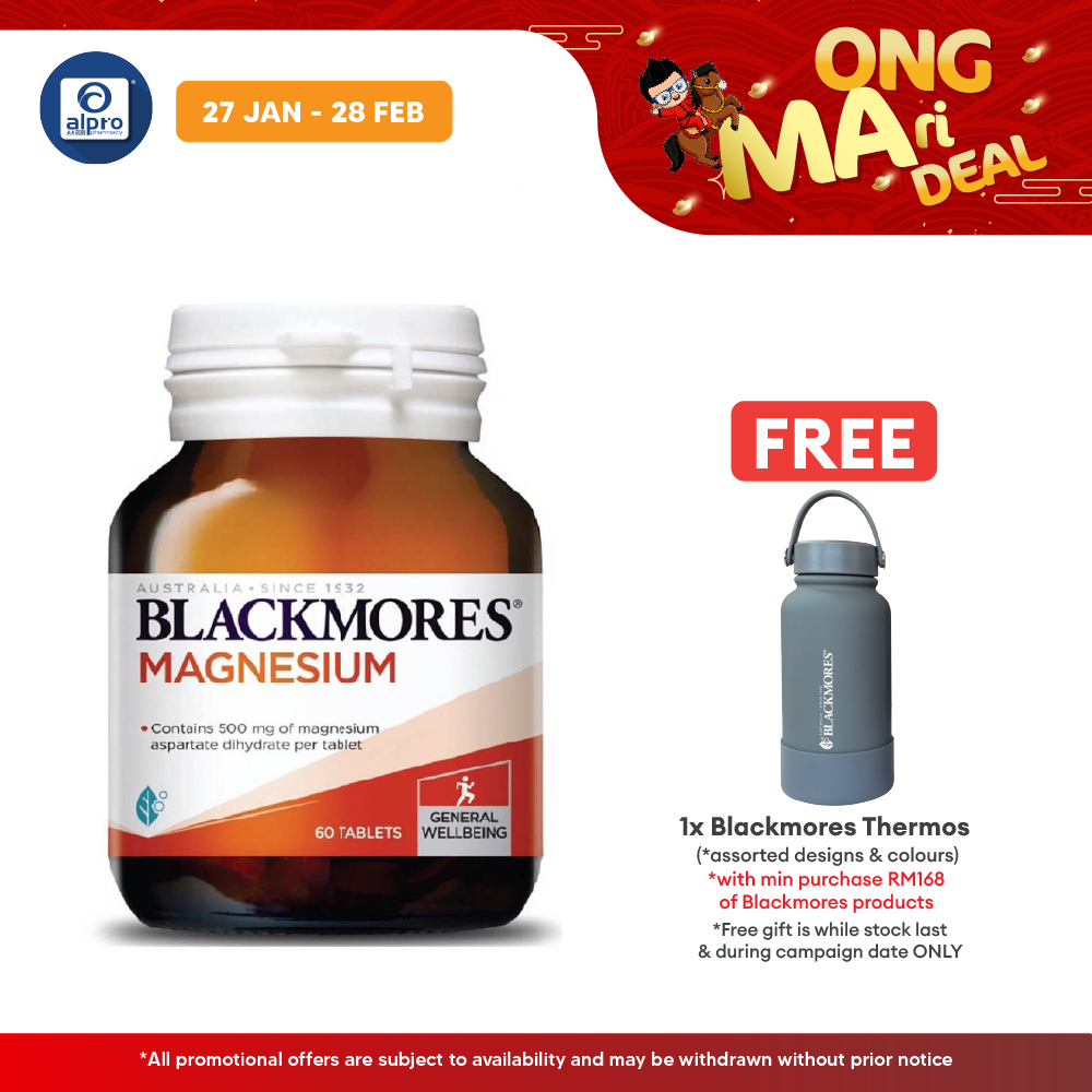 Blackmores Magnesium 60s | Muscle, Heart & Bone Health Blackmores