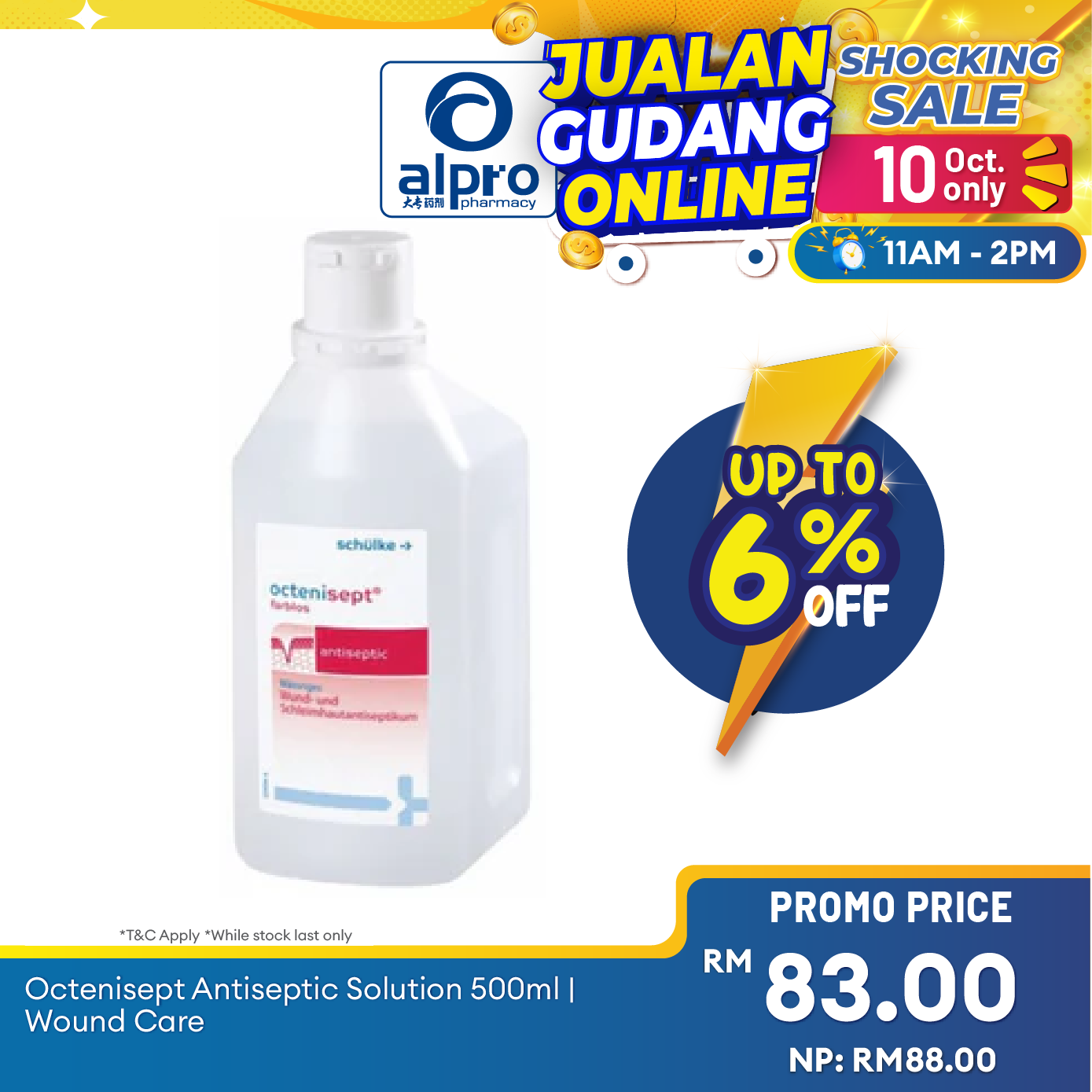 Octenisept Antiseptic Solution 500ml | Wound Care Octenisept