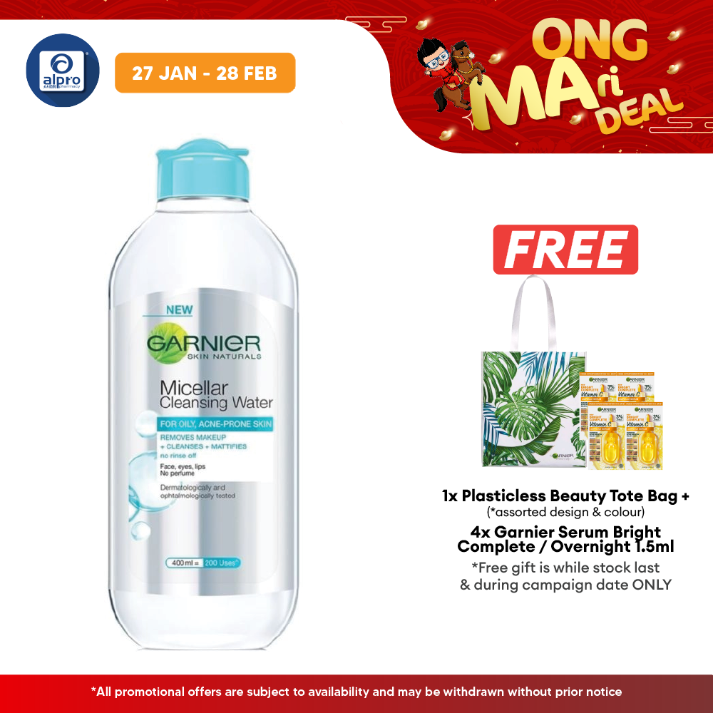 Garnier Micellar Cleansing Water Blue 400ml Alpro Pharmacy