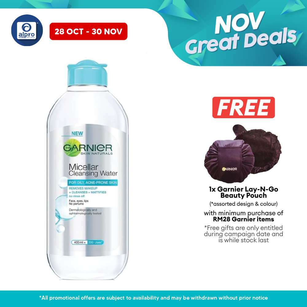 Garnier Micellar Cleansing Water Blue 400ml Alpro Pharmacy