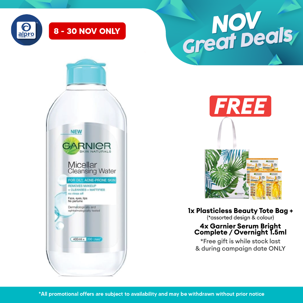 Garnier Micellar Cleansing Water Blue 400ml Alpro Pharmacy