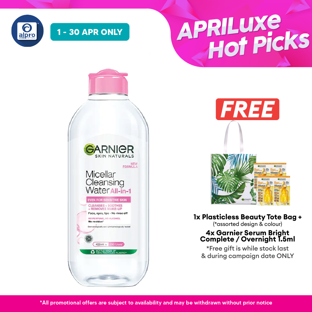 Garnier Micellar Cleansing Water Pink 400ml Garnier
