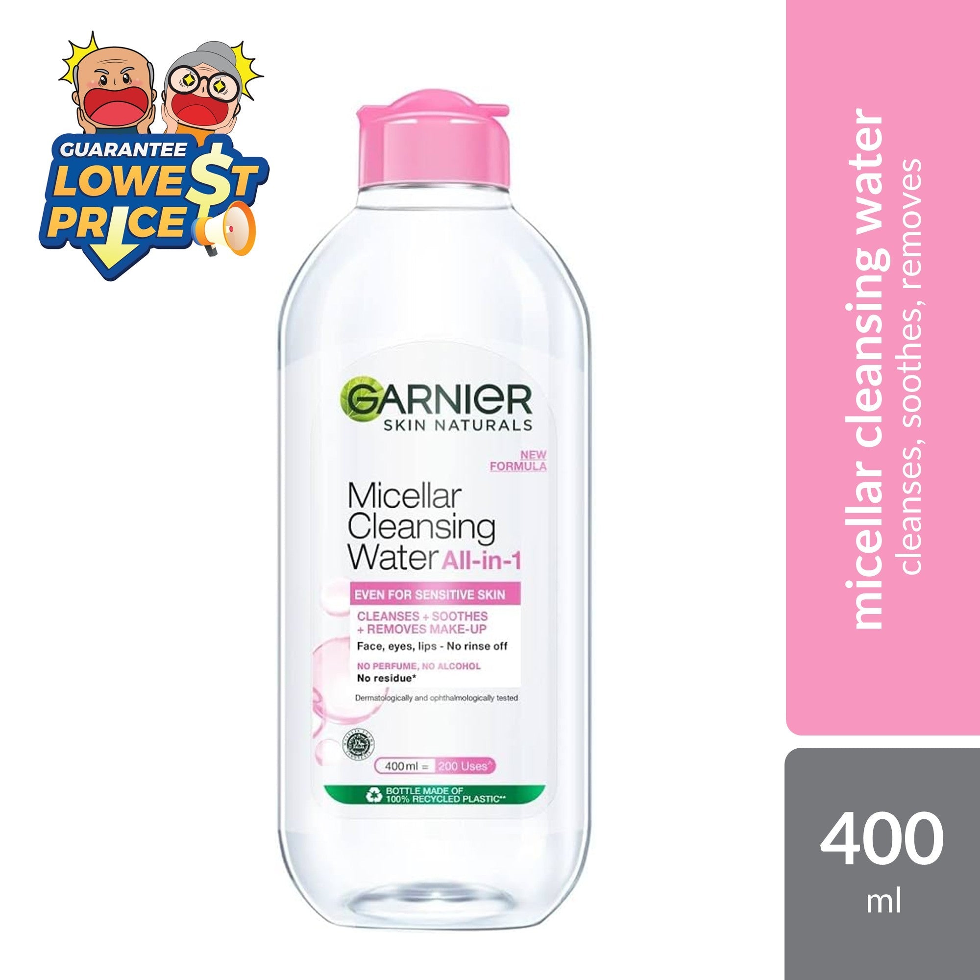 Garnier Micellar Cleansing Water Pink 400ml Garnier