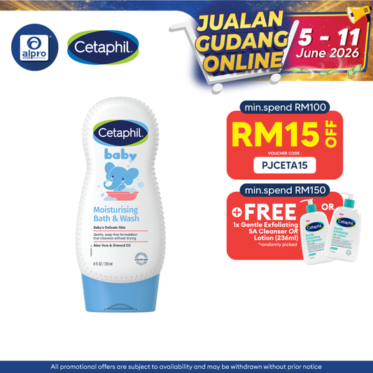 Cetaphil Baby Ultra Moisturizing Bath & Wash 230ml Cetaphil