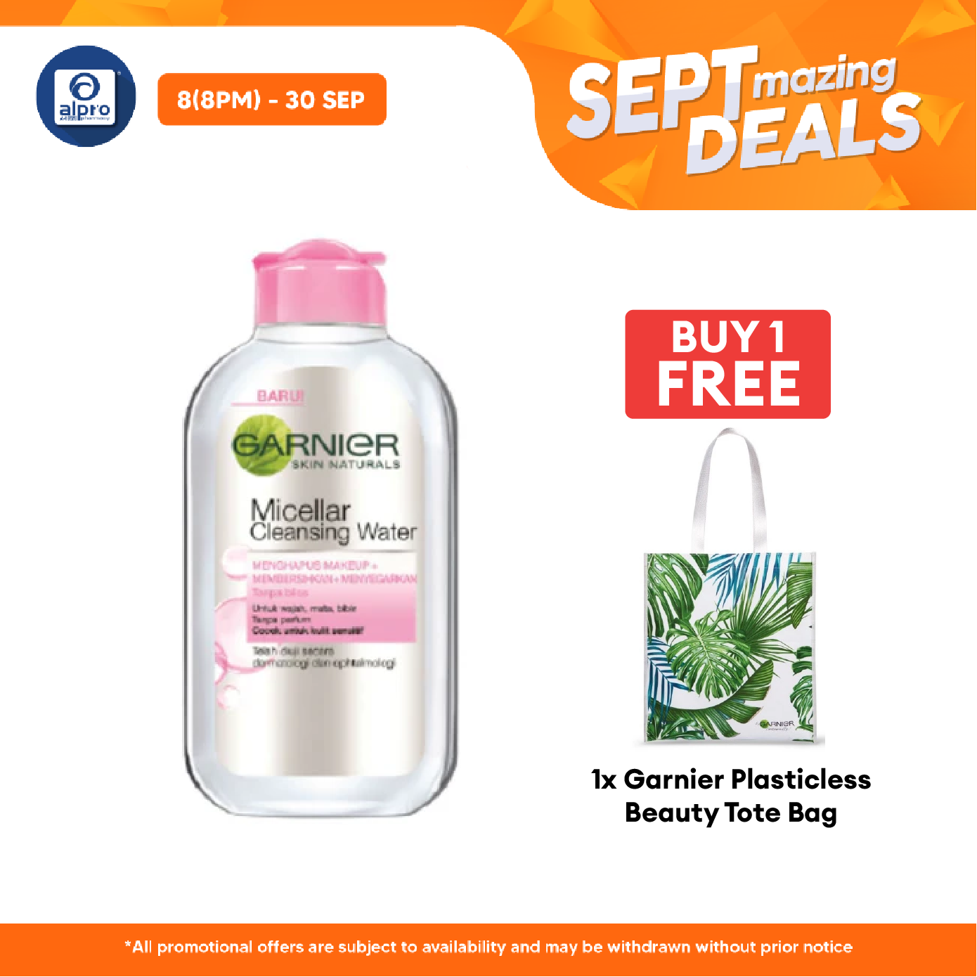 Garnier Micellar Cleansing Water Pink 125ml | For Sensitive Skin Garnier
