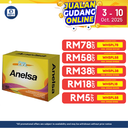 Powerlife Anelsa 18 x 10s Alpro Pharmacy