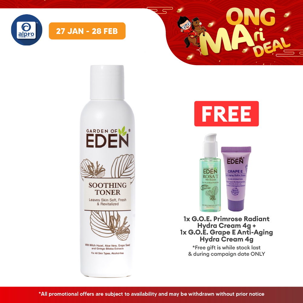 Garden Of Eden Soothing Toner 100ml | Revitalizes and Soothes Skin Garden Of Eden