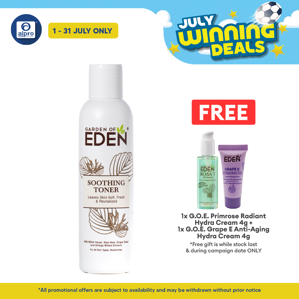 Garden Of Eden Soothing Toner 100ml | Revitalizes and Soothes Skin Garden Of Eden