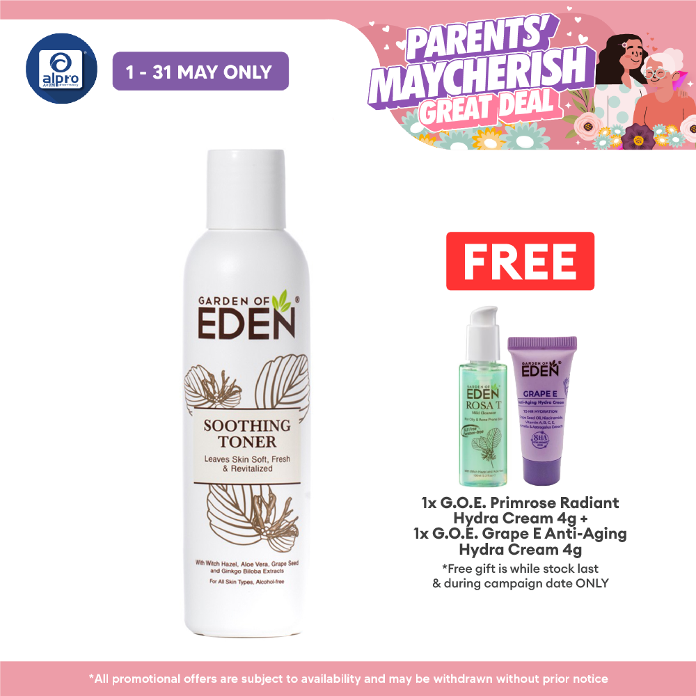 Garden Of Eden Soothing Toner 100ml | Revitalizes and Soothes Skin Garden Of Eden