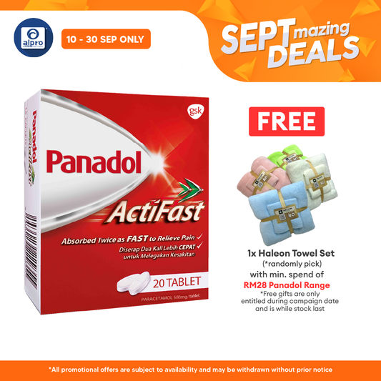 Panadol Actifast 20s | Fast Pain Reliever Panadol