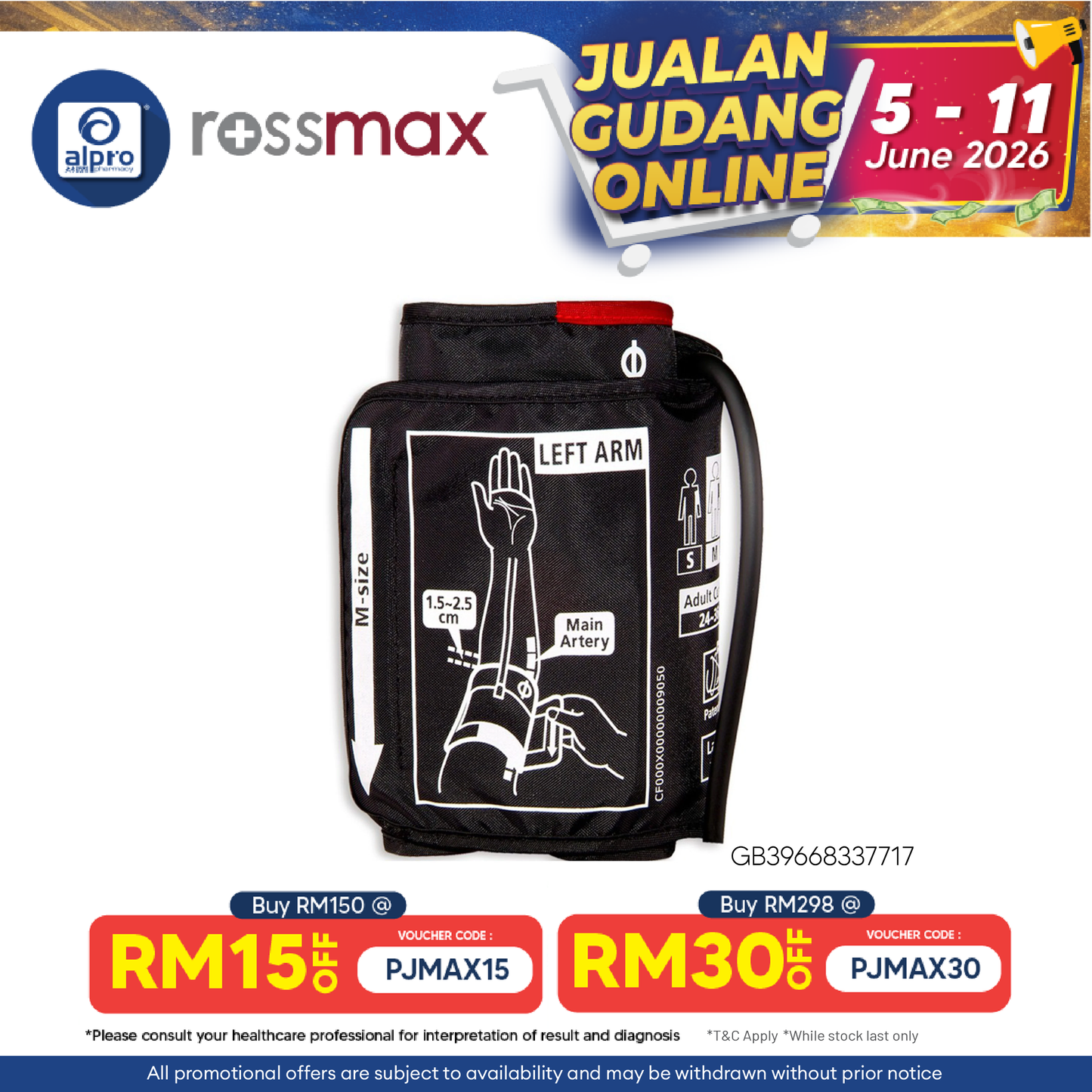 Rossmax Cone Cuff Universal 24cm - 40cm Rossmax