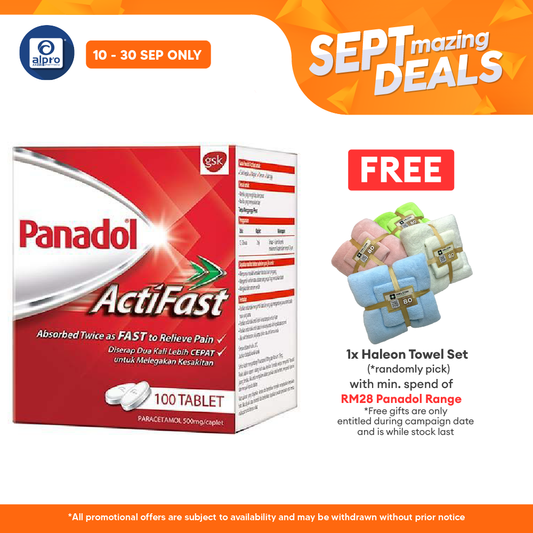 Panadol Actifast 10x10s | Relieve Pain and Discomfort Alpro Pharmacy