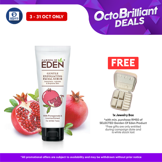 Garden Of Eden Gentle Exfoliating Facial Scrub 75g | Helps Brighten Skin Tone Garden Of Eden