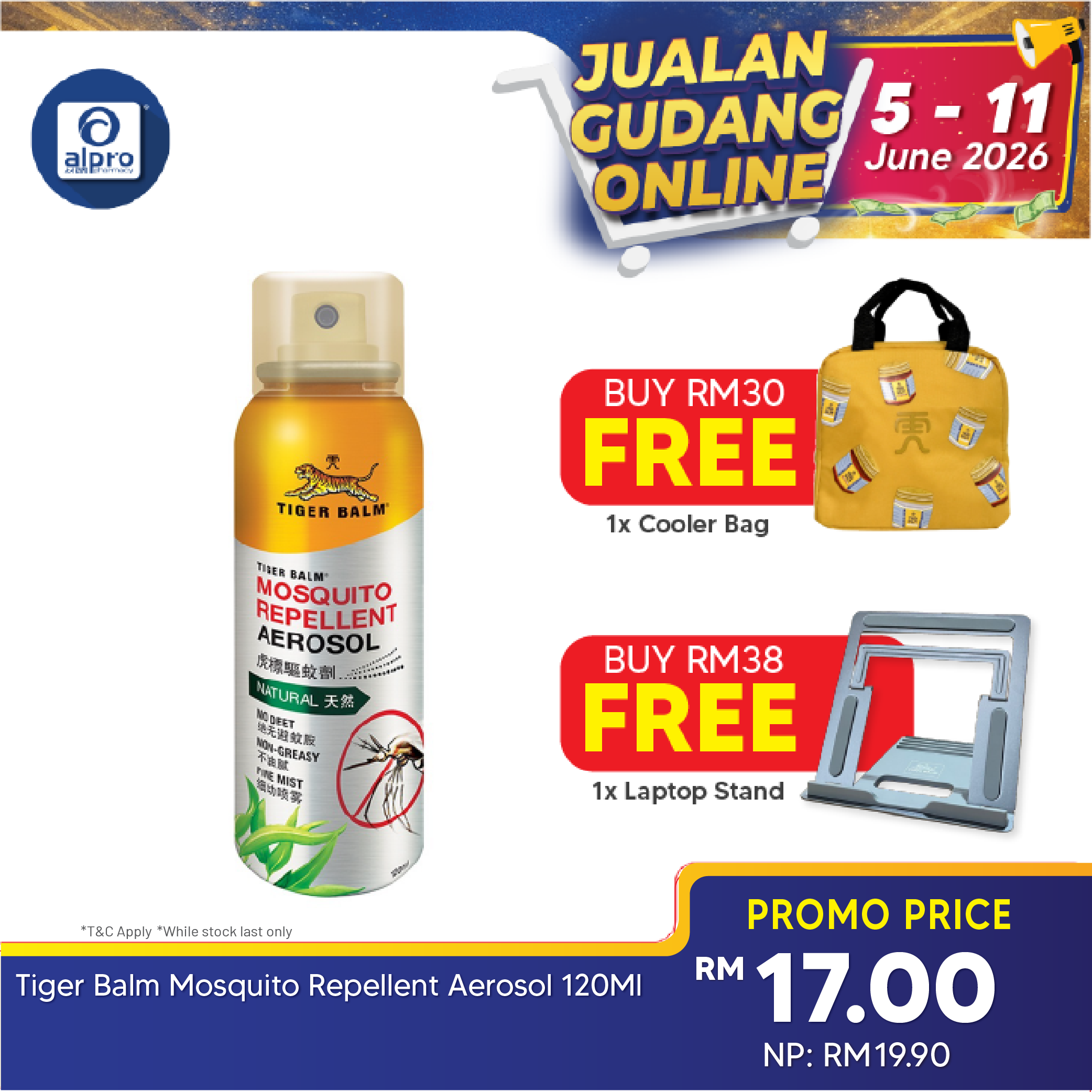 Tiger Balm Mosquito Repellent Aerosol 120ml | Provides Hours Effective Protection Tiger Balm