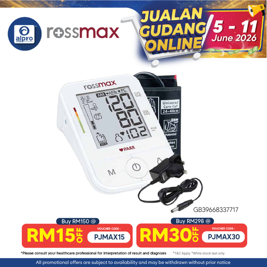 Rossmax Blood Pressure Monitor X5 | Free Adapter Rossmax