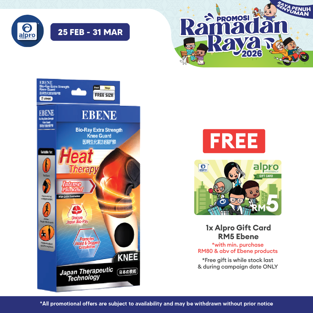 Ebene Bio-Ray Extra Strength Knee Free Size | For Swollen Knees Ebene