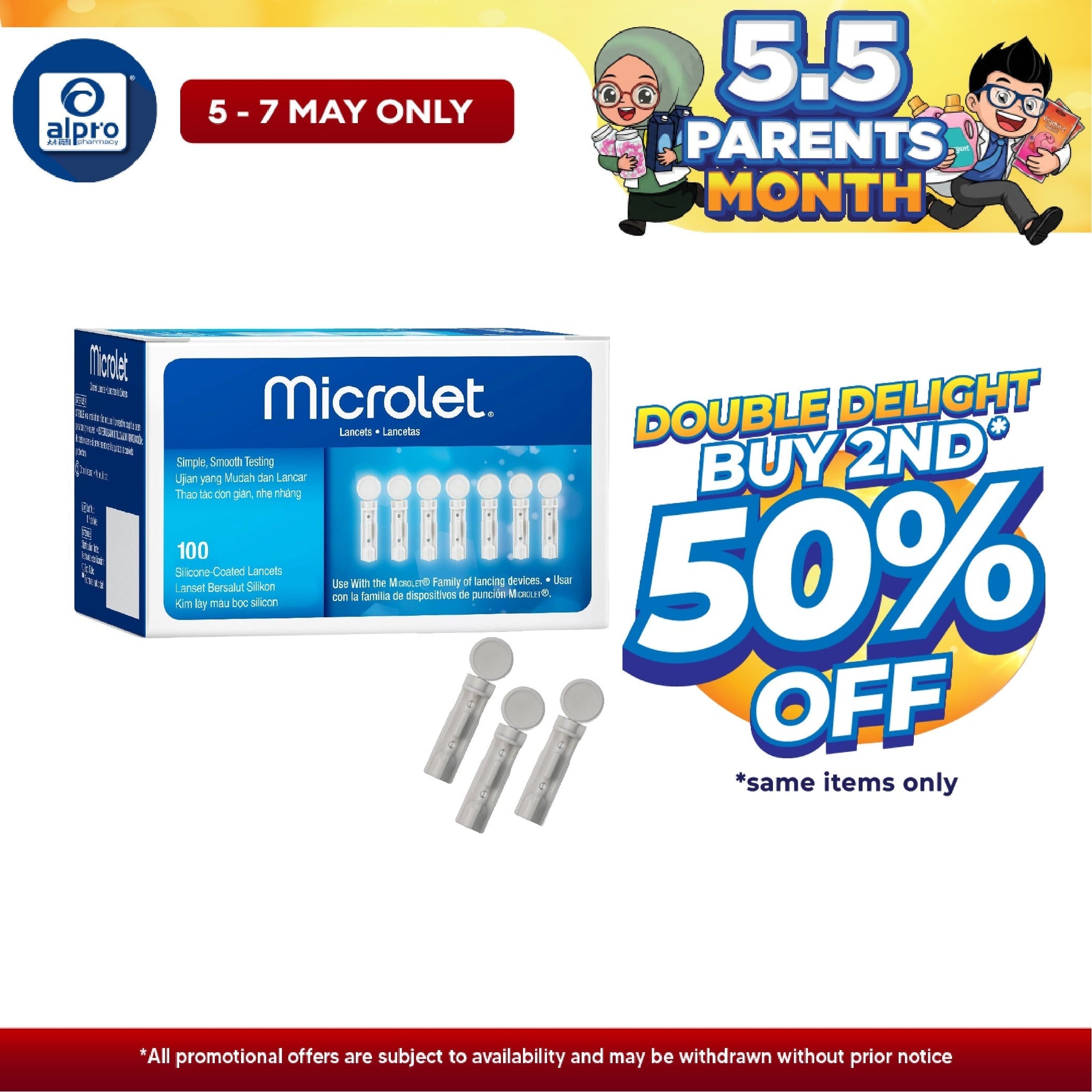 Microlet Lancet 100s | Diabetic Lancets Contour