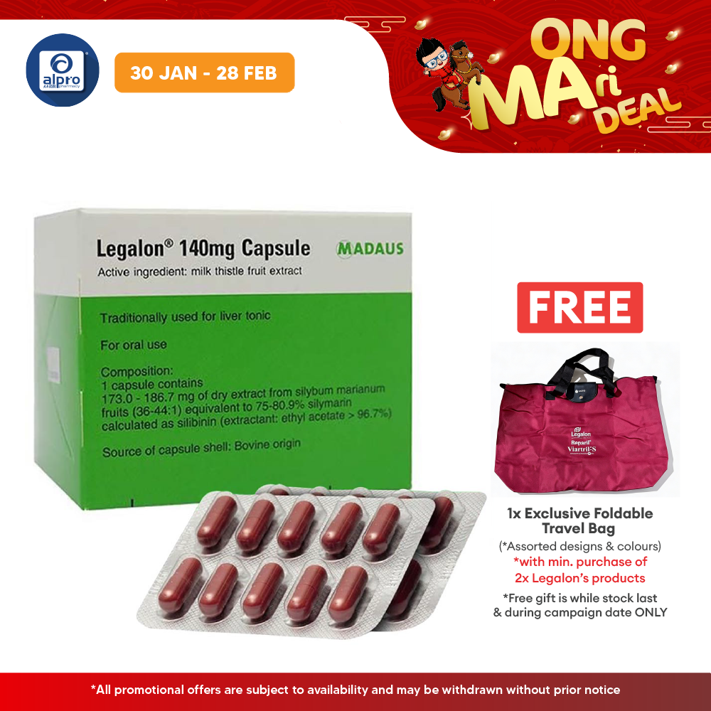 Legalon 140mg Capsule 10x10s | Liver Health Meda