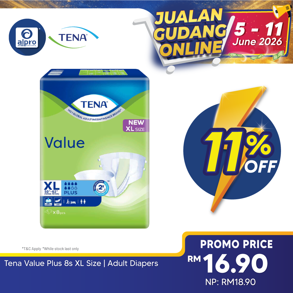 Tena Value Plus 8s XL Size | Adult Diapers Tena