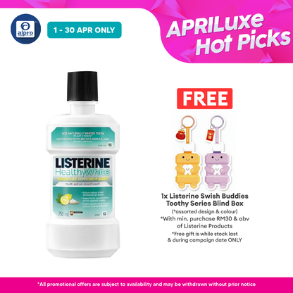 Listerine Healthy White 750ml | Helps to Whiten Teeth Listerine