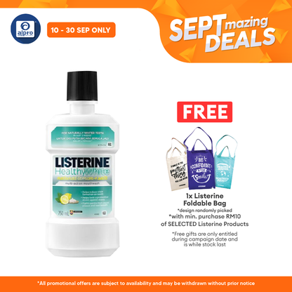 Listerine Healthy White 750ml | Helps to Whiten Teeth Alpro Pharmacy